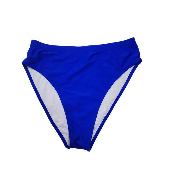 Womens High-Waisted Bikini Set Royal Blue Swimsuit Size Large - Picture 5 of 5